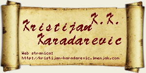 Kristijan Karadarević vizit kartica